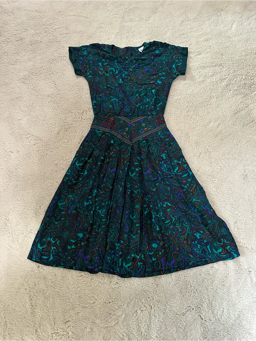 Vintage Paisley Dress
